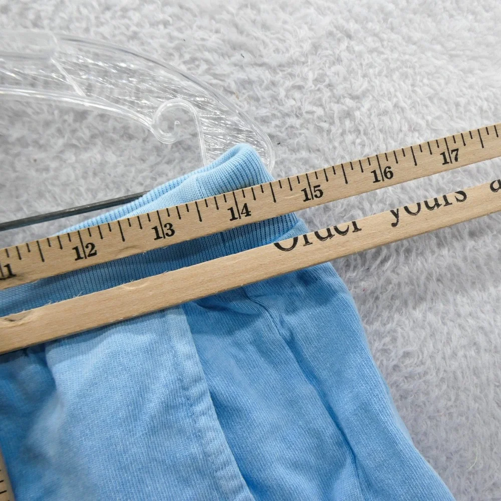 Spirit‎ Jersey Shorts Womens Medium Blue Drawstring Pockets Cotton Loungewear